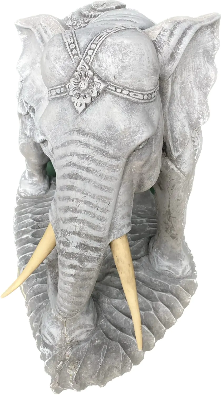  Product image 6 of the product “Avan - Elephant with blanket look right. 63 cm L | cast stone ”